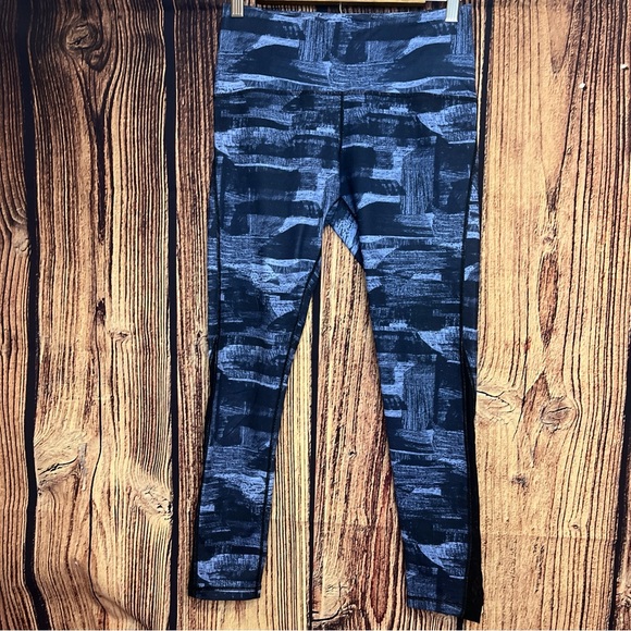 Lululemon Wunder Under Crop Hi-Rise 21" Transition Midnight Multi Navy Size 6 - Picture 2 of 8